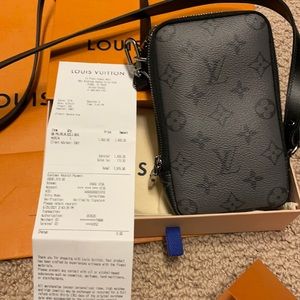 Louis Vuitton double phone wallet bag